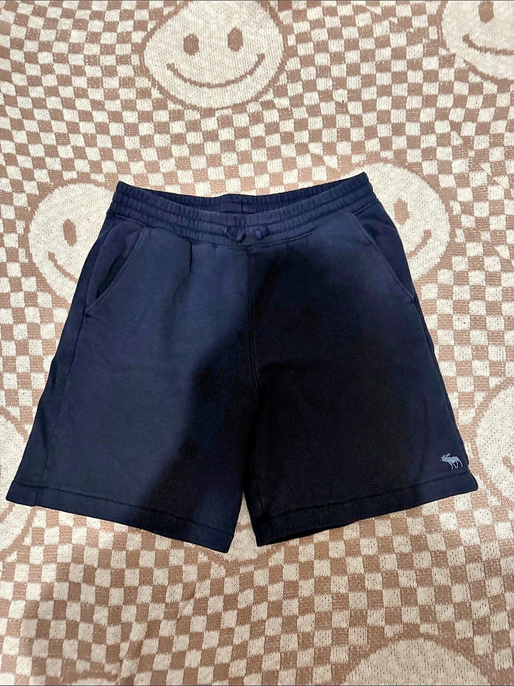 Abercrombie Kids - Essential Fleece Icon Shorts Boys 13/14 Navy